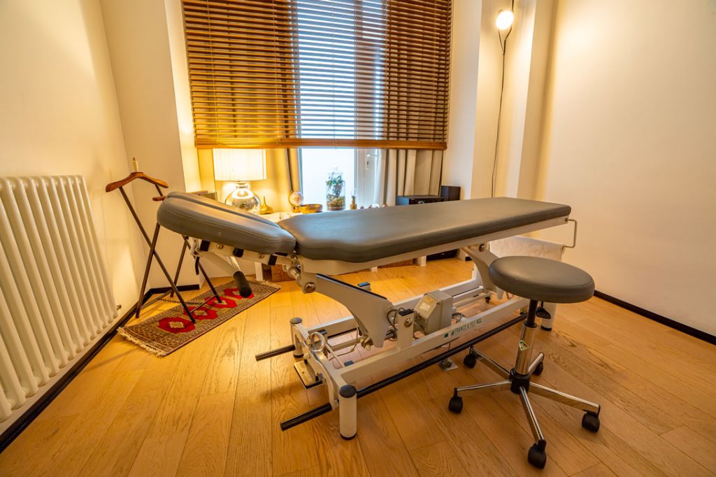 Table d'osteopathe du cabinet de Vincent Ortlieb